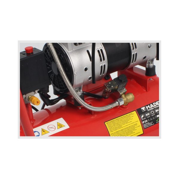 Compressor de Ar, Monobloco, 24L, 2HP, Cabeça Dupla - Mader - Image 2