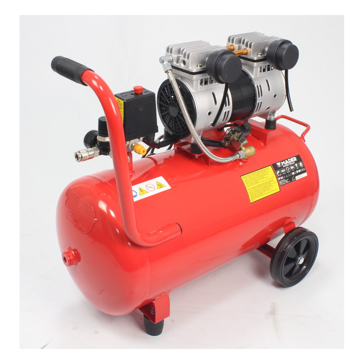 Compressor de Ar, Monobloco, 50L, 2HP, Cabeça Dupla - Mader - Image 2