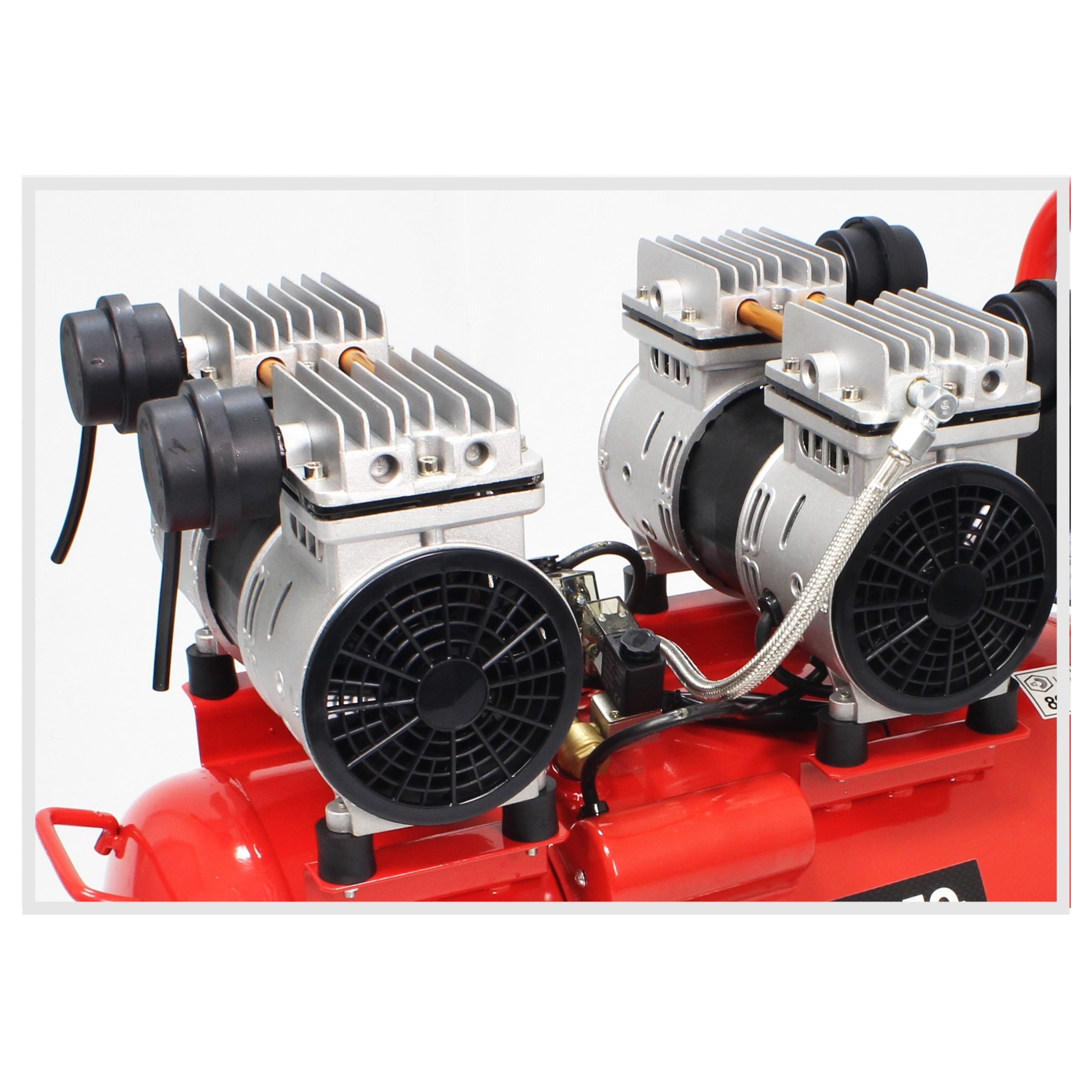 Compressor de Ar Monobloco, 50L, 4HP, 4 Cabeças, 2 Motores - Mader - Image 3