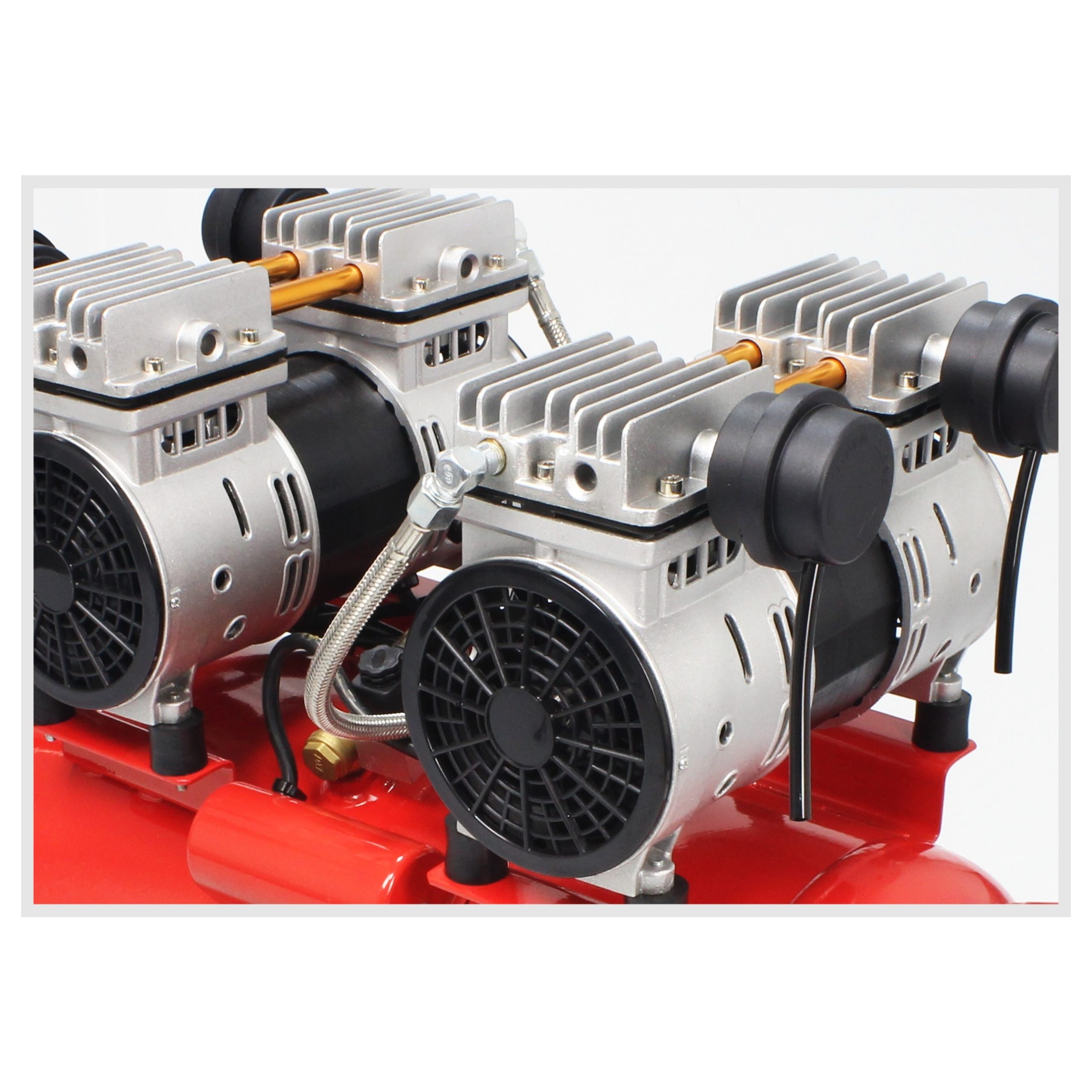 Compressor de Ar Monobloco, 50L, 4HP, 4 Cabeças, 2 Motores - Mader - Image 4