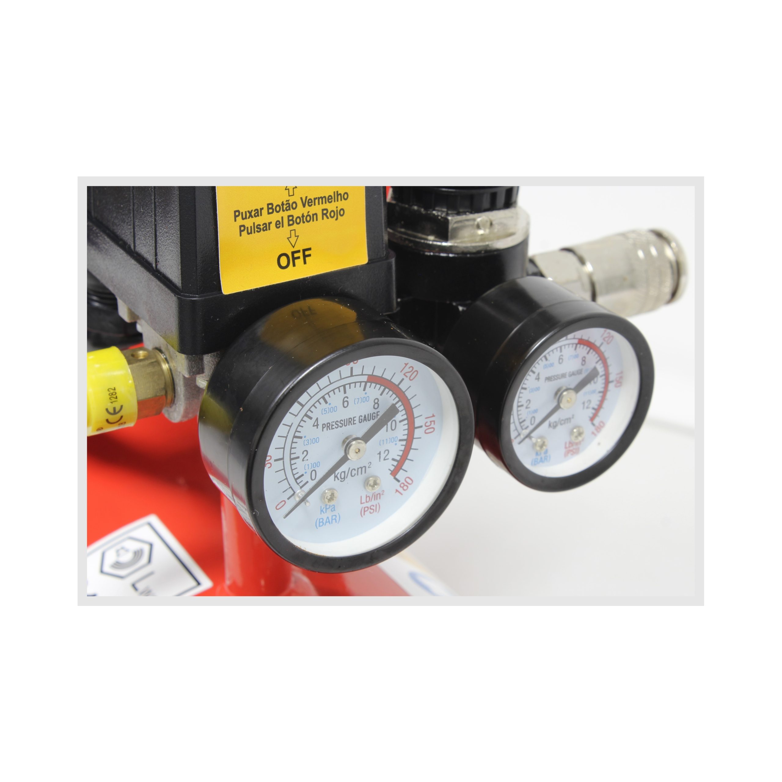 Compressor de Ar, Monobloco, 6L, 0.75HP, Silencioso - Mader - Image 3