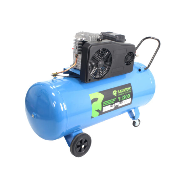 Compressor de Ar, Correia, 200L, 3hp, 10Bar - SAURIUM - Image 2