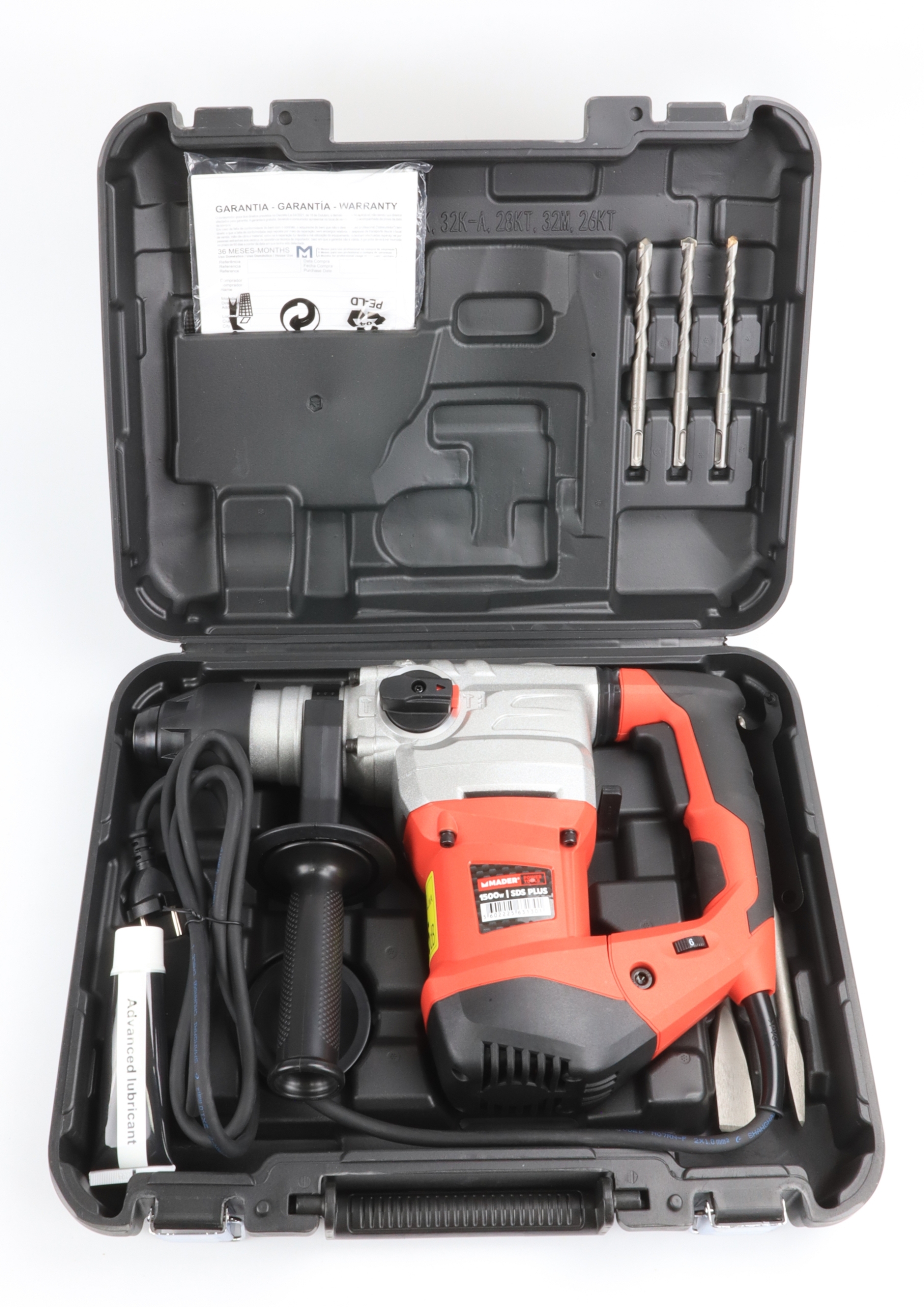 Berbequim Perfurador - Rotativo - Demolidor, 1500W, SDS PLUS - Mader - Image 11