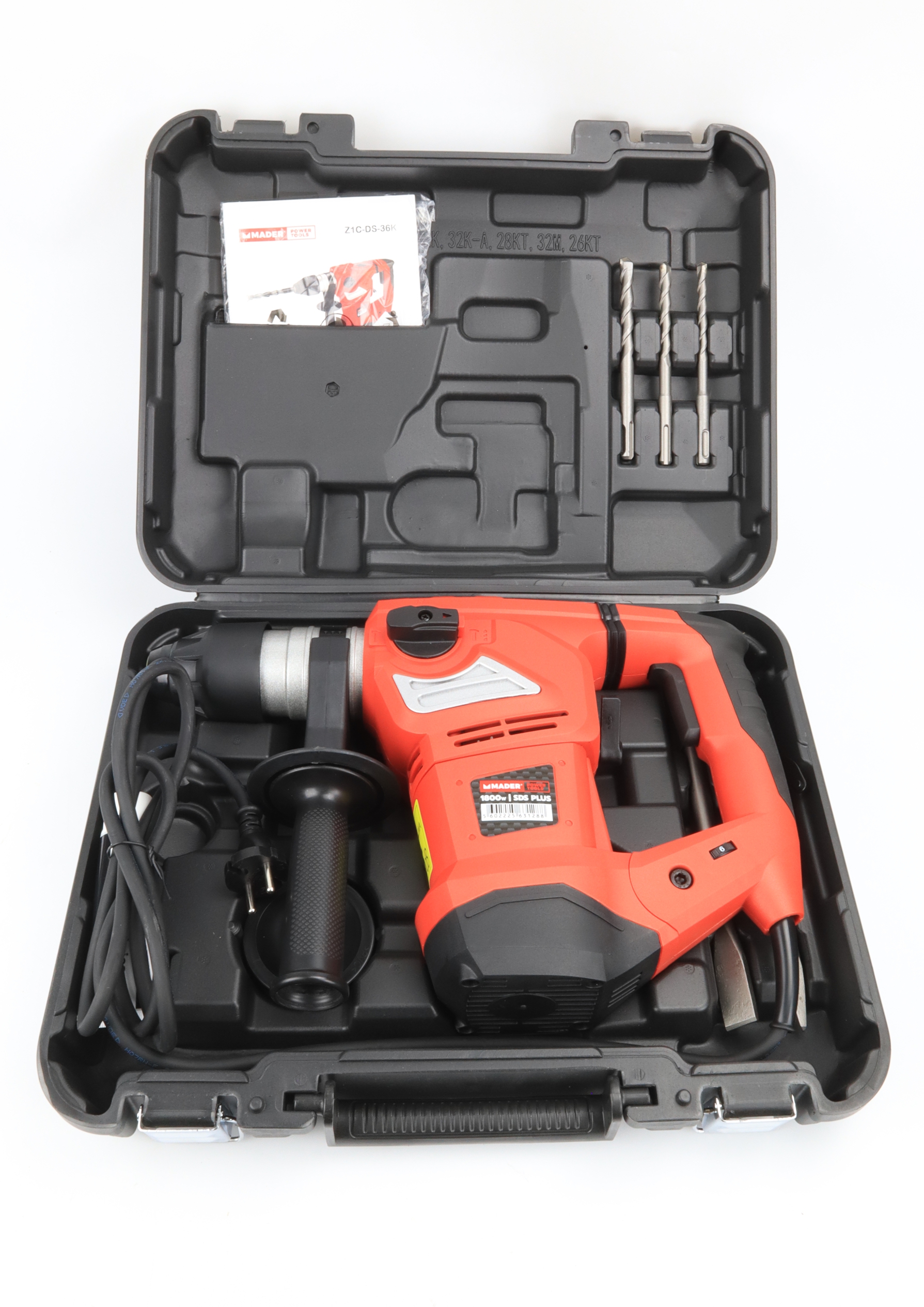 Berbequim Perfurador - Rotativo - Demolidor, 1800W, SDS PLUS - Mader - Image 8