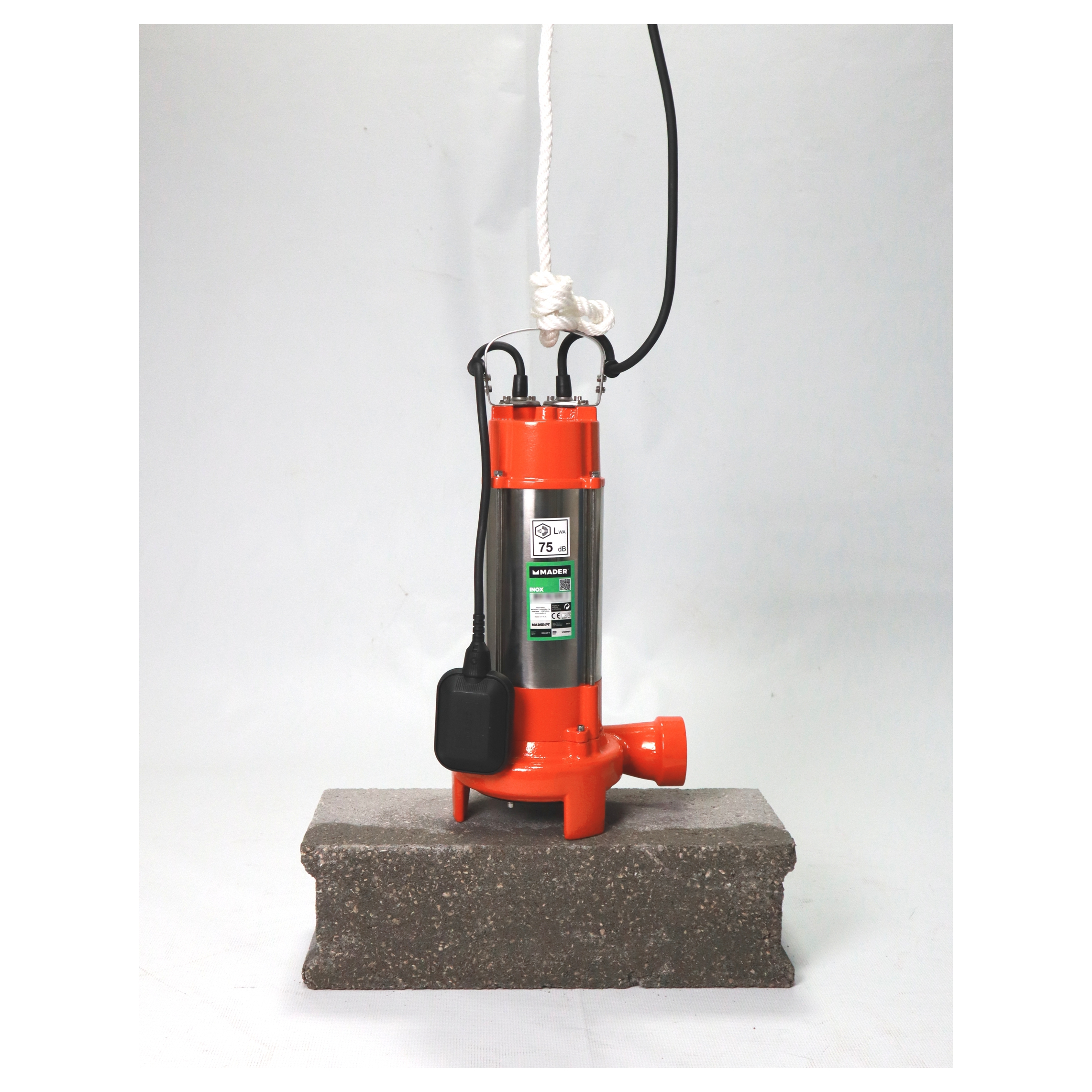 Bomba Submersível, Águas Sujas, 1100W, com Triturador - Mader - Image 4