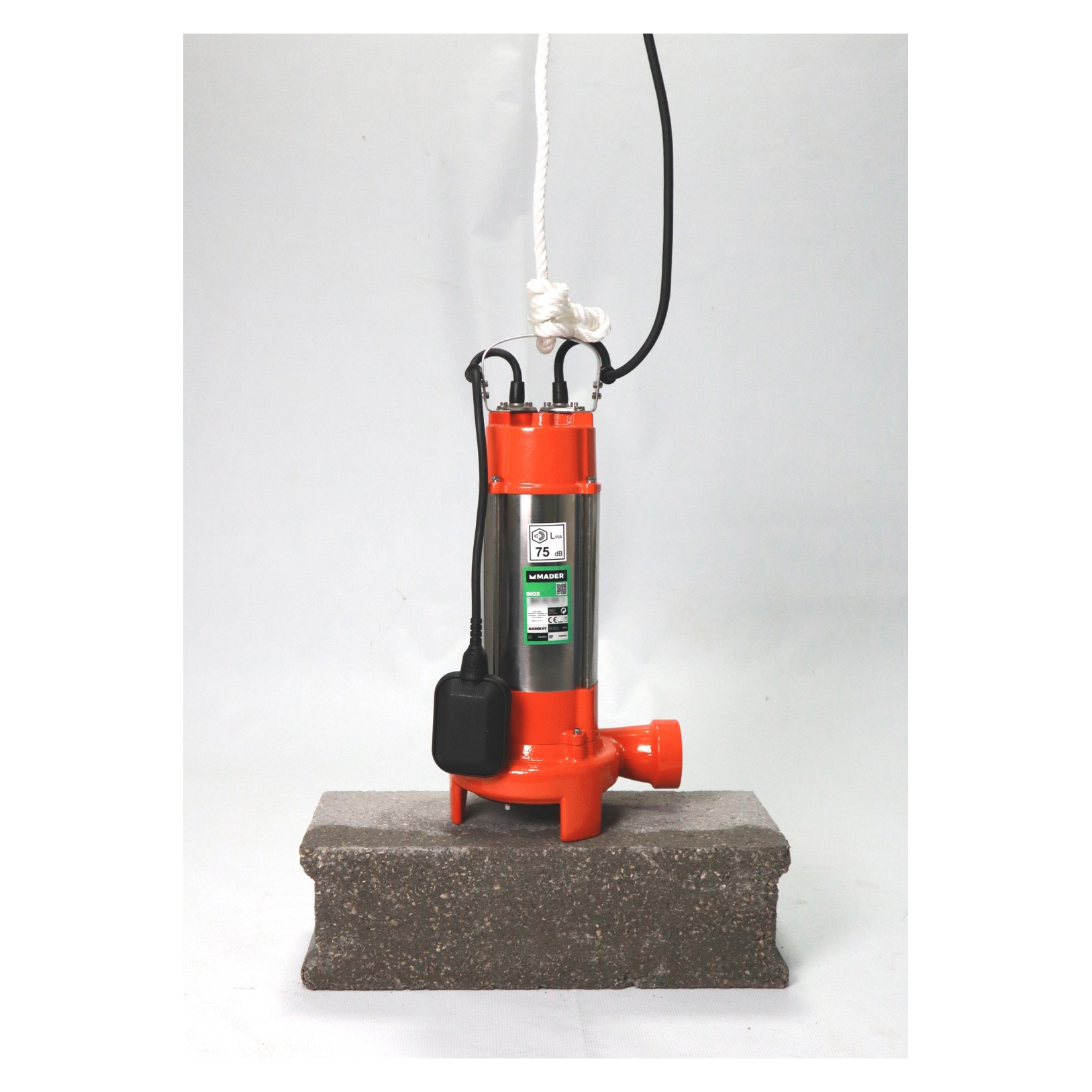 Bomba Submersível, Águas Sujas, 1300W, com Triturador - Mader - Image 4