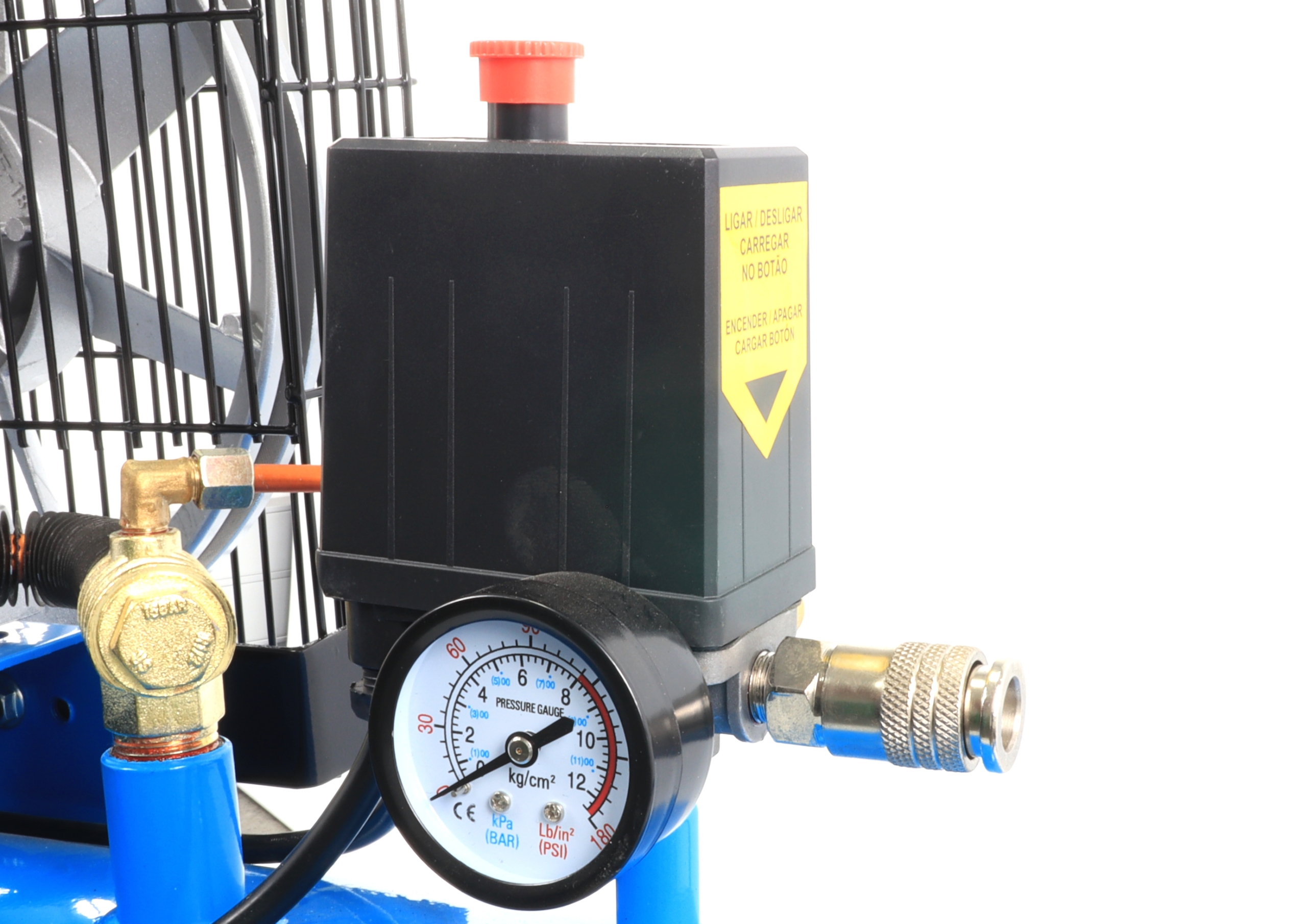 Compressor de Ar, Correia, 200L, 3hp, 10Bar - Saurium - Image 4