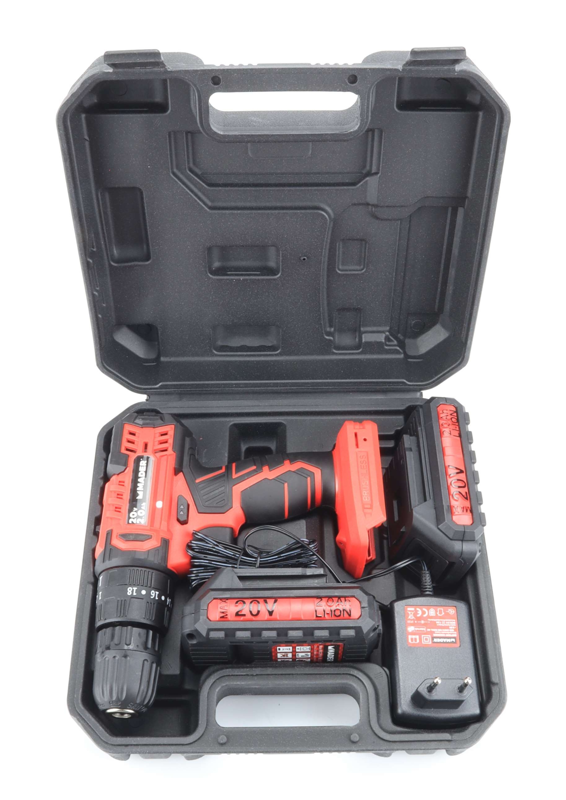 Berbequim a Bateria, 20V, 2 Baterias, Mala Transporte - Mader - Image 14