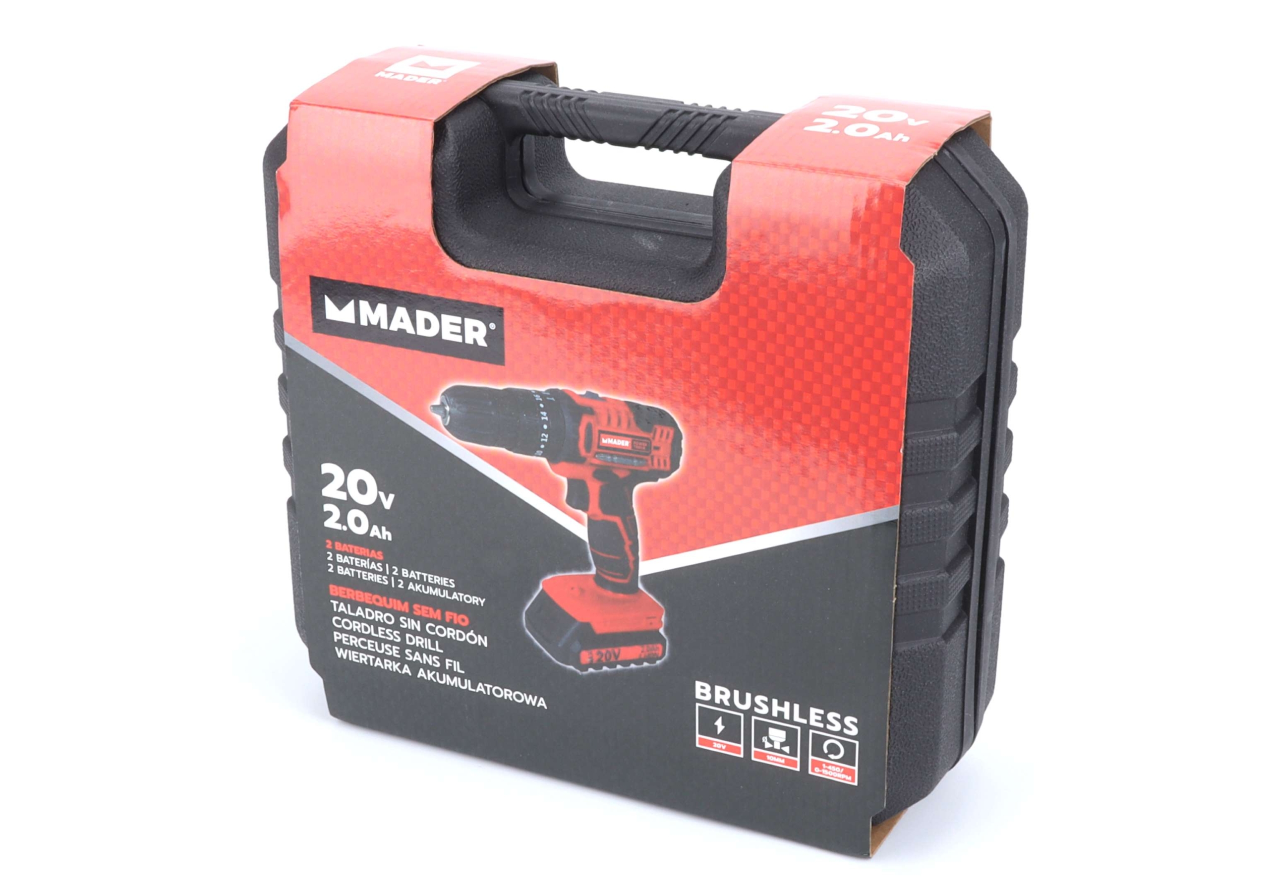 Berbequim a Bateria, 20V, 2 Baterias, Mala Transporte - Mader - Image 15