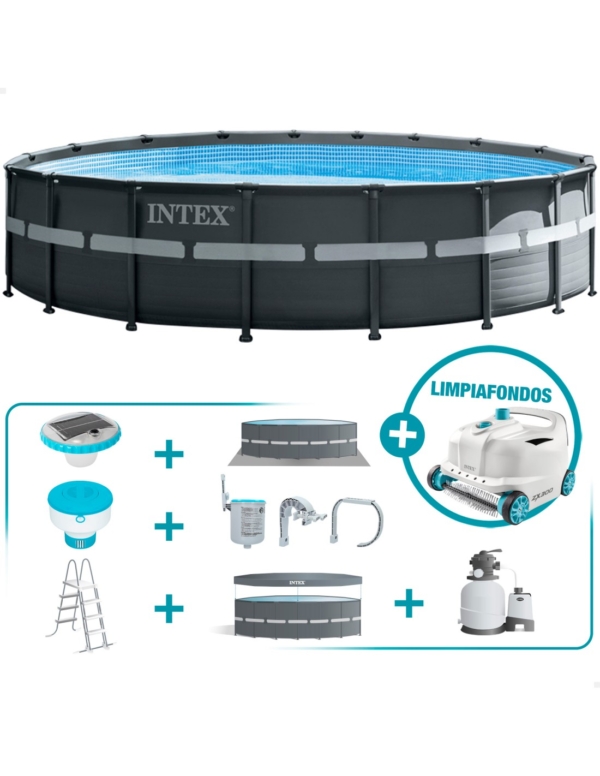 Pack de Poupança Piscina redonda Ultra XTR Ø549x132 cm 8 acessórios - 302 - Intex