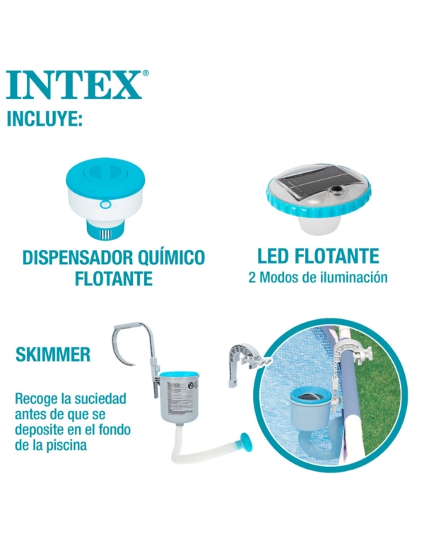 Pack de Poupança Piscina redonda Ultra XTR Ø549x132 cm 8 acessórios - 302 - Intex - Image 6