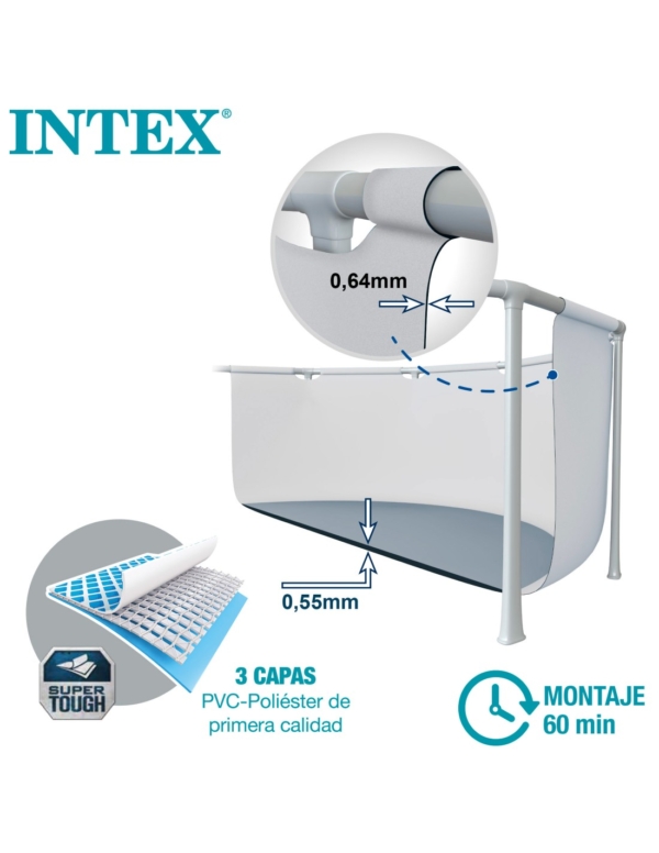 Pack de Poupança Piscina redonda Ultra XTR Ø549x132 cm 8 acessórios - 302 - Intex - Image 7