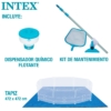 Pacote Poupança Piscina Circular Armação Metálica Ø305x76 cm 6 acessórios - 4.485 litros - 202 - Intex - Image 4