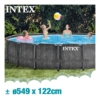 Piscina desmontável INTEX Prisma Frame Greywood + bomba - 24.311 litros - 26744NP - Intex - Image 2
