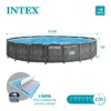 Piscina desmontável INTEX Prisma Frame Greywood + bomba - 24.311 litros - 26744NP - Intex - Image 8