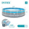 Piscina desmontável redonda INTEX Prism Frame Clearview Janela panorâmica - 19,156 litros - 26730NP - Intex - Image 8