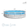 Piscina redonda destacável Prism Frame Clearview 12.706 litros com estação de tratamento - 12.706 litros - 26722NP - Intex - Image 4