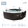 Spa Inflável Otogonal com bolhas e jatos Deluxe 1.098 litros - 218x71cm - 28462EX - INTEX - Image 4