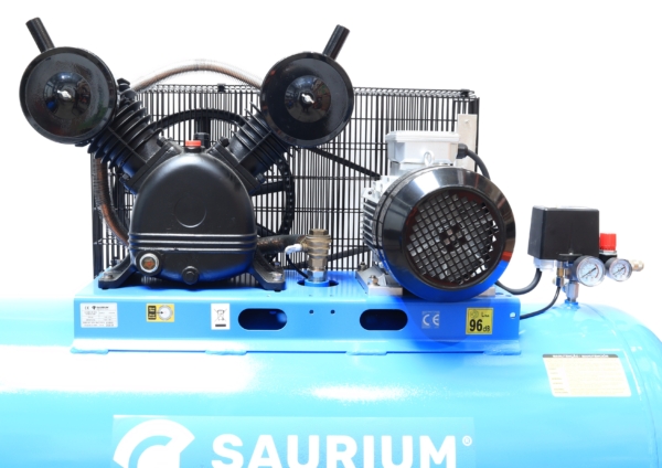 Compressor de Ar, Correia, 270L, 5.5hp, 10Bar, Trifásico - SAURIUM - Mader - Image 2