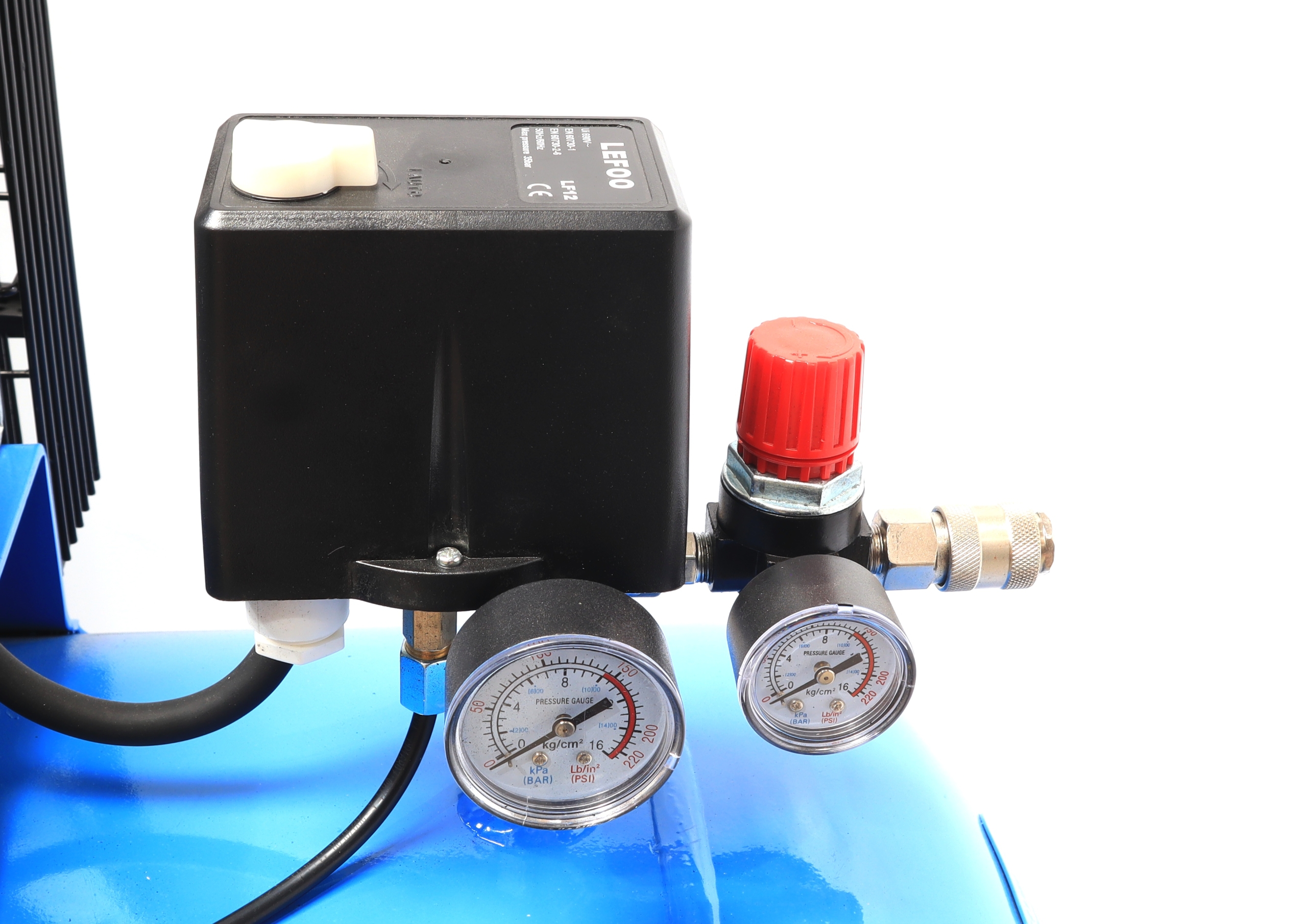 Compressor de Ar, Correia, 270L, 5.5hp, 10Bar, Trifásico - SAURIUM - Mader - Image 4